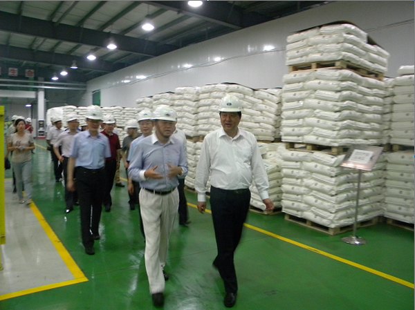 市委书记高登榜、市长潘朝晖携调研组到我公司视察